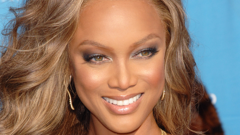 Close-up of Tyra Banks smiling