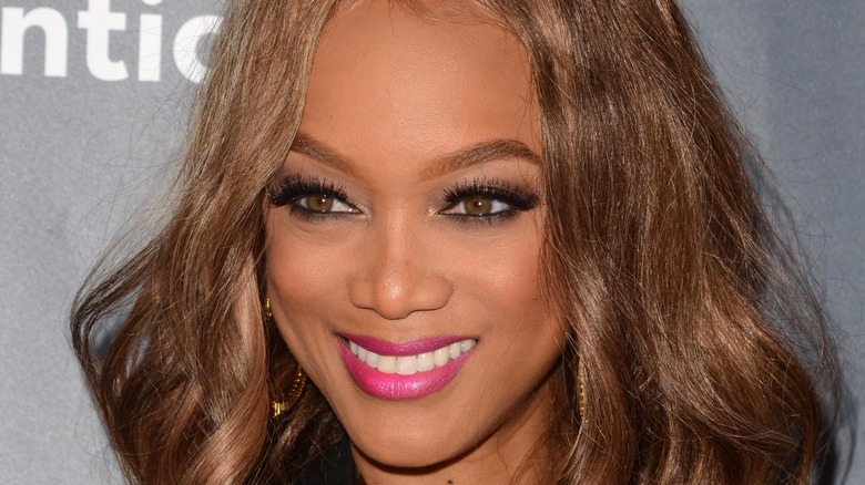 Tyra Banks smiling