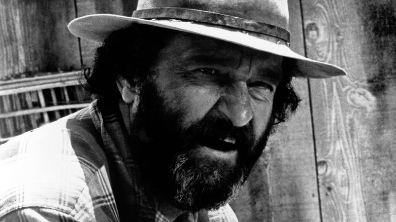 Victor French on Little House on Prairie set