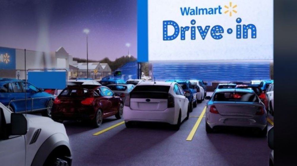 Walmart Drive-in Movie sign