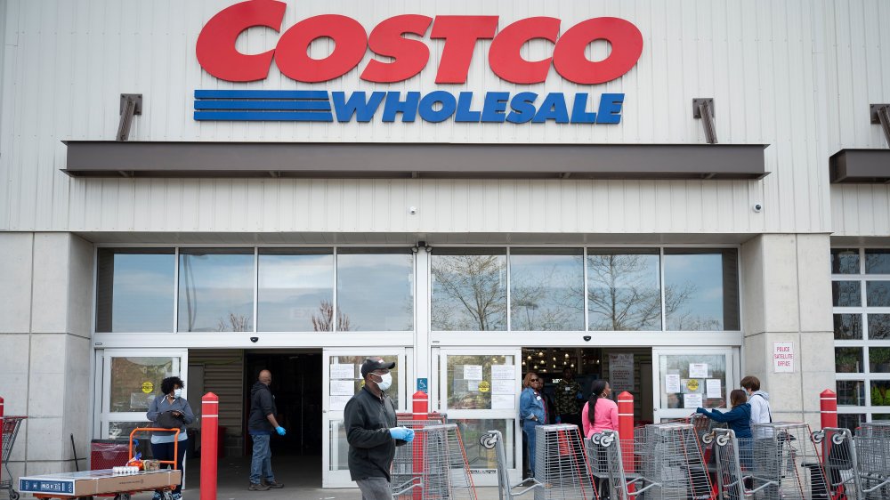 Shoppers at Costco