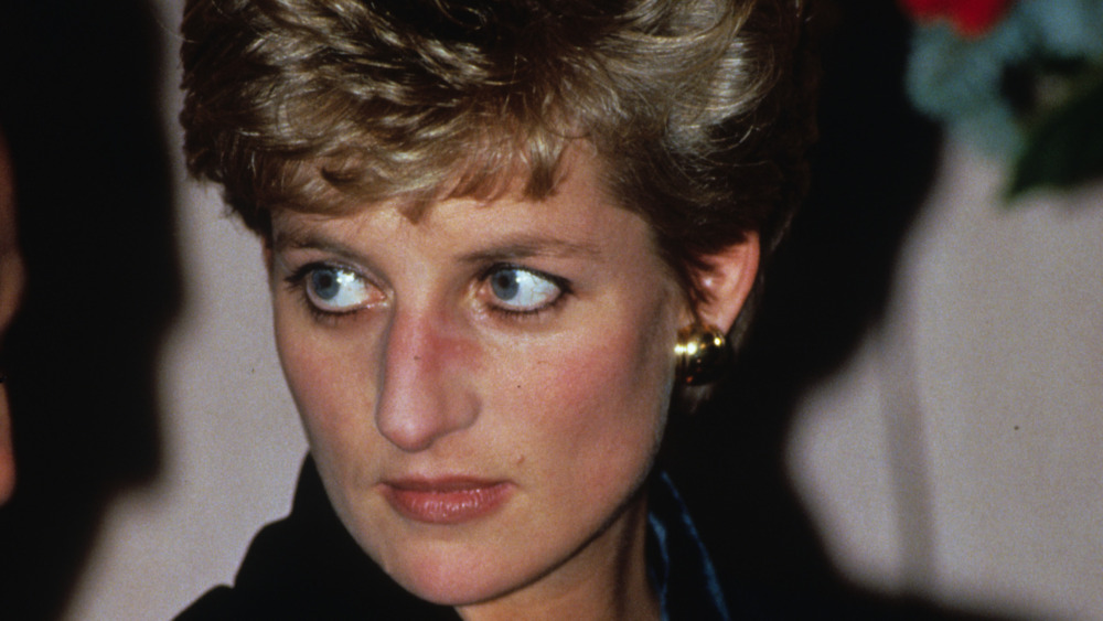 Princess Diana staring