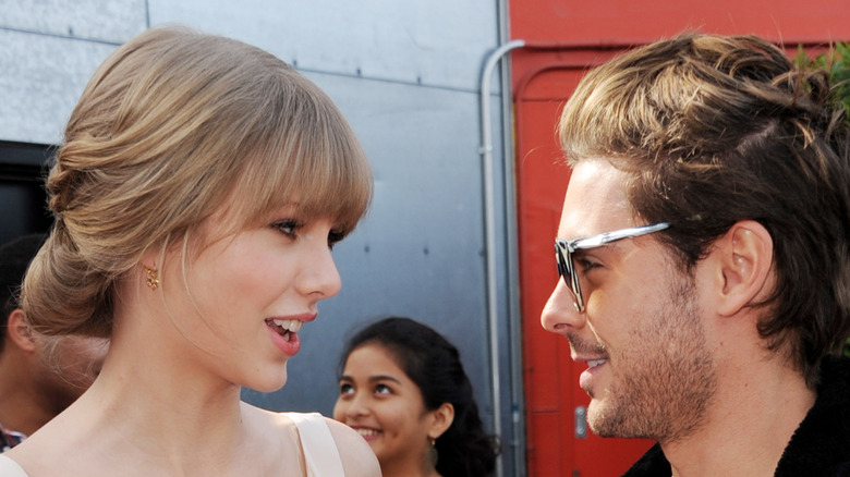 Taylor Swift and Zac Efron promoting "The Lorax"