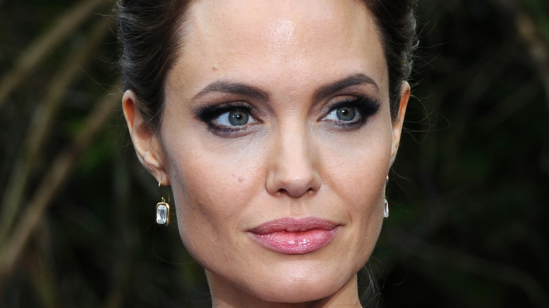 Angelina Jolie poses on the red carpet