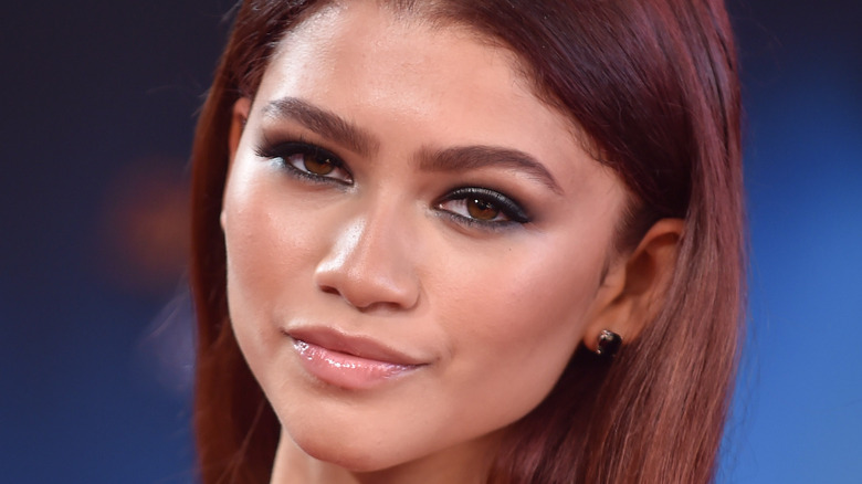 Zendaya posing at event