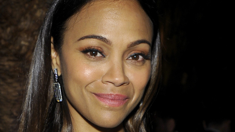 Zoe Saldana looking glam at a fashion event