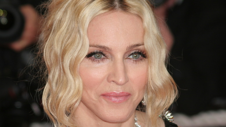 Madonna smiling at Cannes 