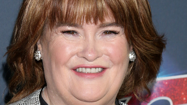 Susan Boyle on the red carpet