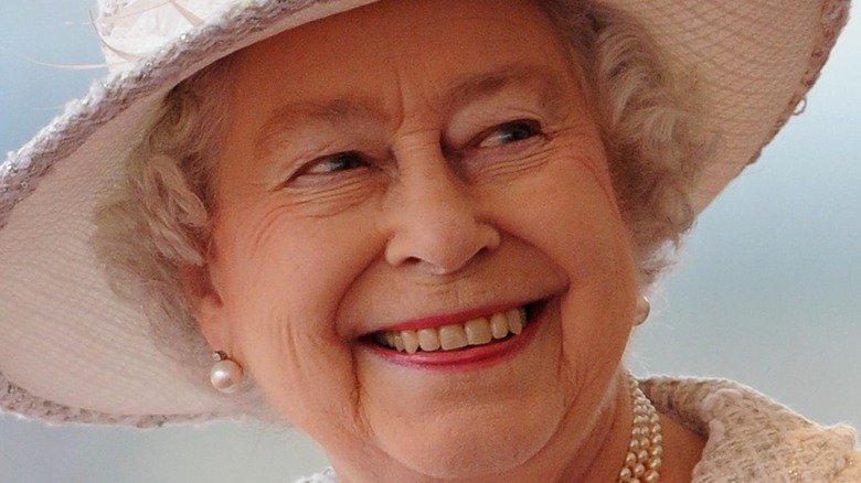 Queen Elizabeth smiling