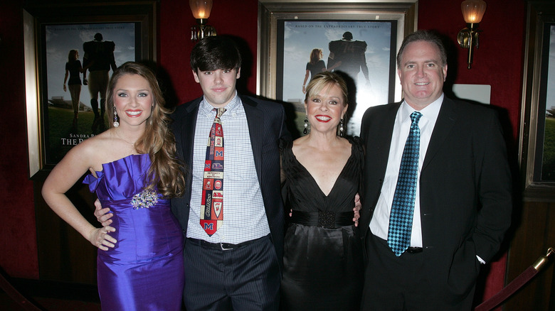 The Tuohy family at "The Blind Side" premiere