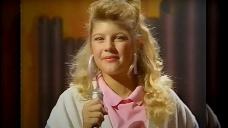 Fergie singing as Stacy in Kids Incorporated