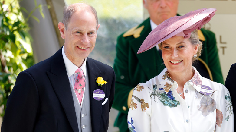 Prince Edward and Duchess Sophie smiling.