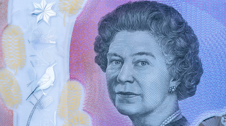 Queen Elizabeth II on an Australian banknote