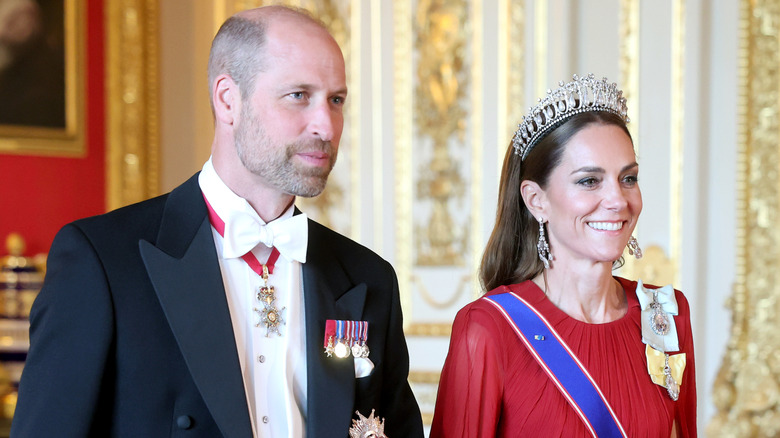 Prince william and kate middleton smiling