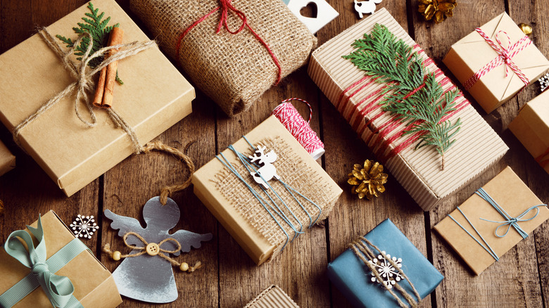 Gifts in eco-friendly wrapping