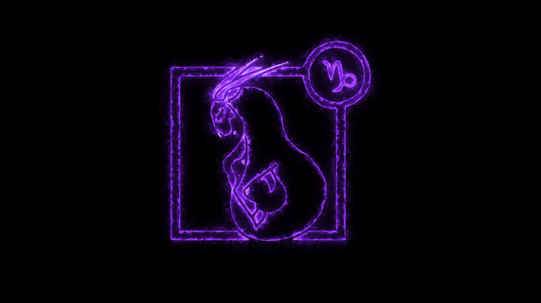 The Capricorn zodiac symbol 
