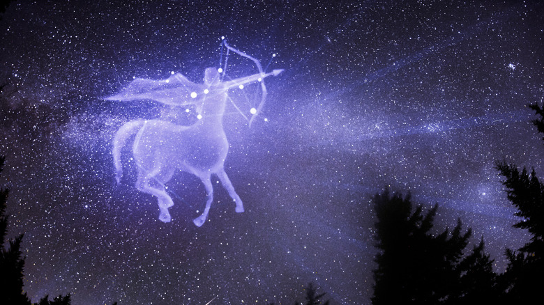 Sagittarius sign in the stars