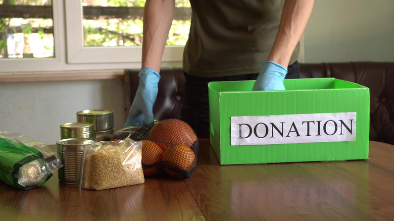 Donation box for charity 