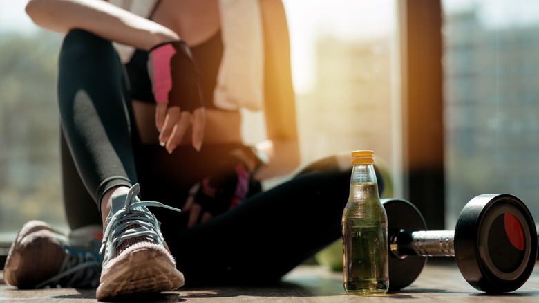 Woman exercising