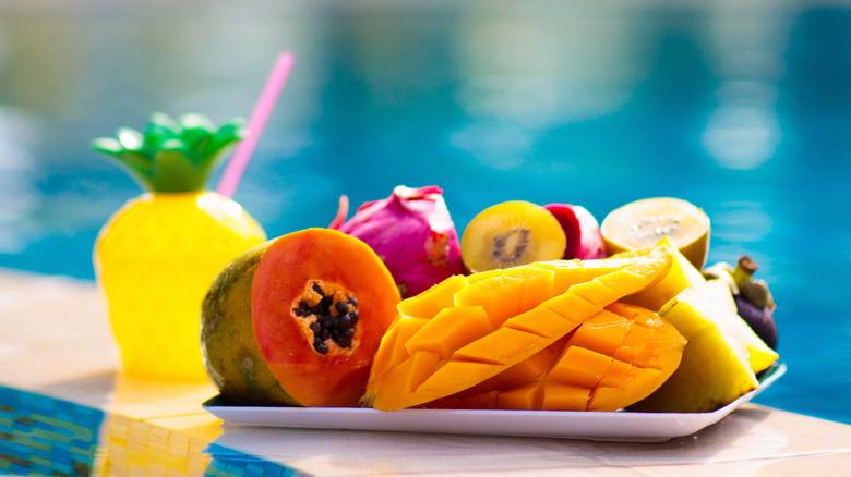 Plate of fruit