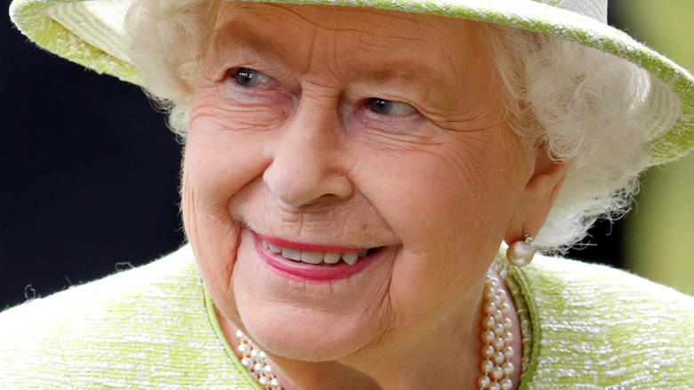 Queen Elizabeth II smiling