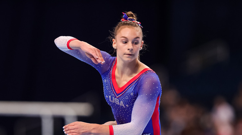 Grace McCallum competing