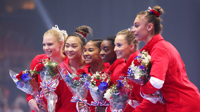 The US women's gymnastics team