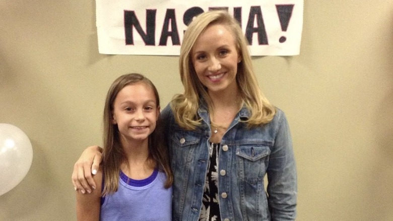 Grace McCallum with Nastia Liukin