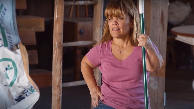 Amy Roloff on the farm