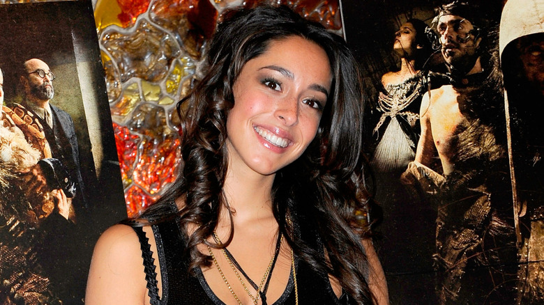 Oona Chaplin attending an event in Madrid