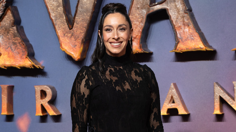 Oona Chaplin attending premiere of Taboo