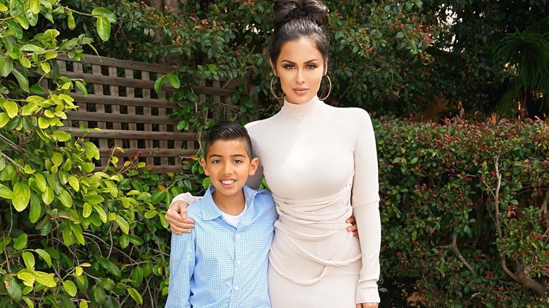 Christen Dominique and son