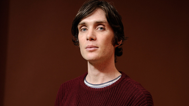 Cillian Murphy red sweater