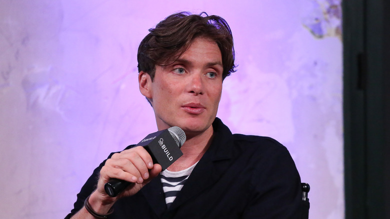 Cillian Murphy speaking on mic