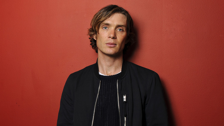 Cillian Murphy wearing black