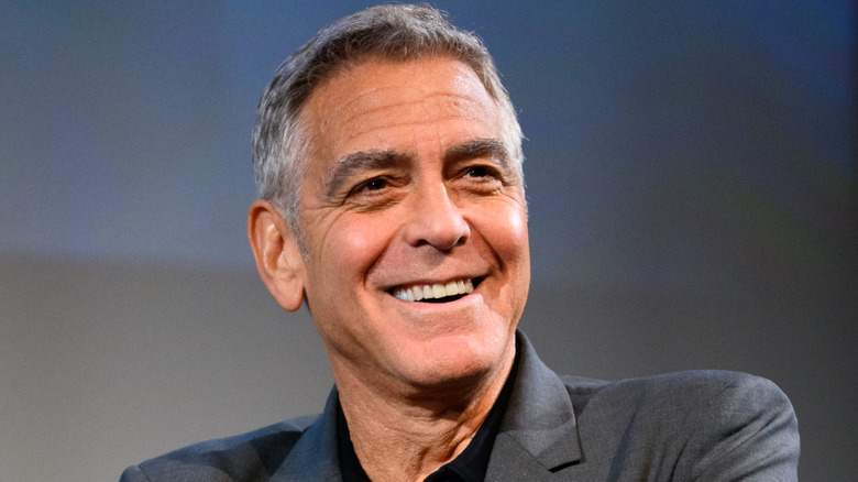 George Clooney laughing