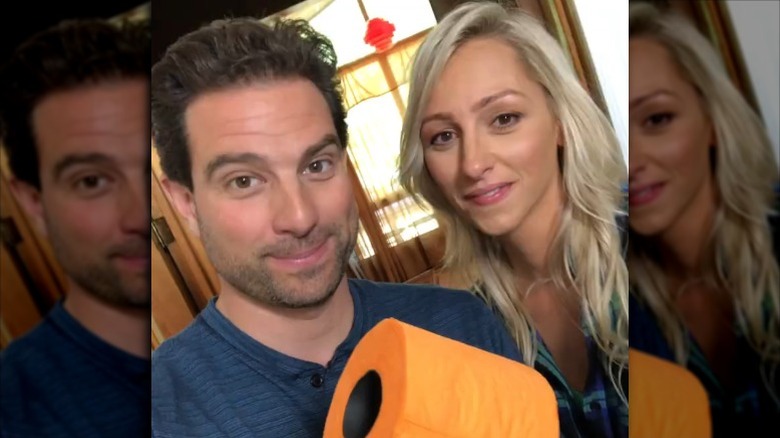 Scott McGillivray and Debra Salmoni shaking and nodding their heads in an Instagram video