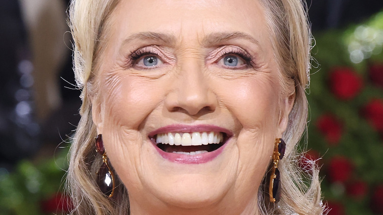Hillary Clinton smiling wide