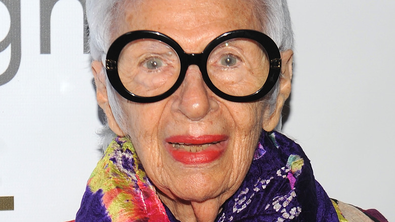 Closeup of Iris Apfel