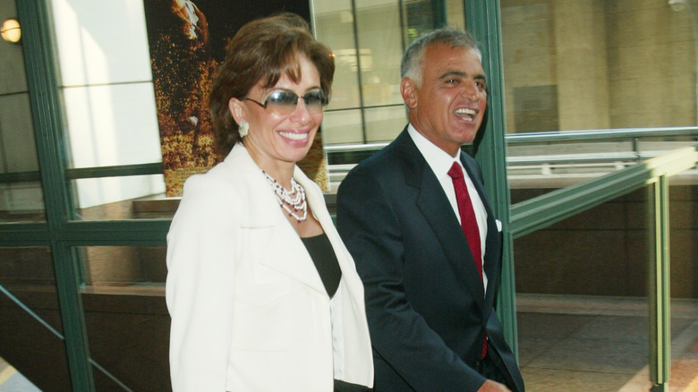 Jeanine and Albert Pirro walking alongside each other