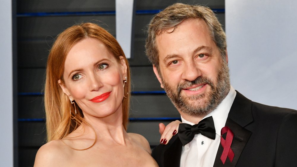 How old is Leslie Mann, when did she marry her husband Judd Appatow and how  many kids do they have?