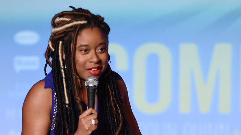 Phoebe Robinson doing standup