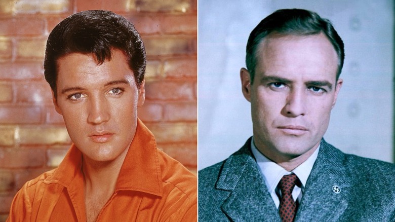 Elvis Presley and Marlon Brando