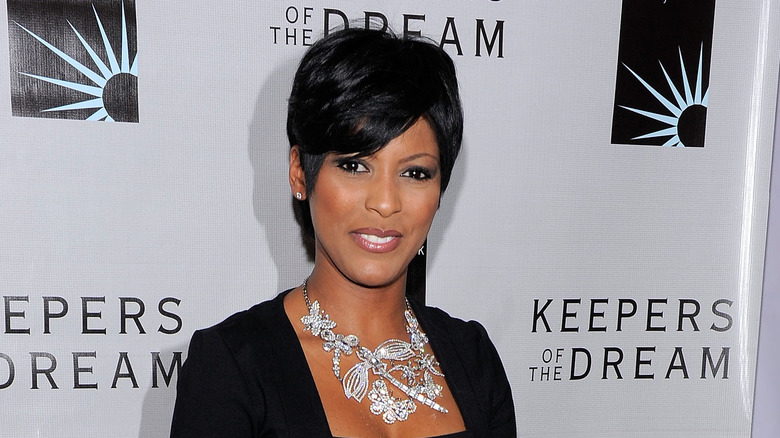 Tamron Hall wearing a bold necklace