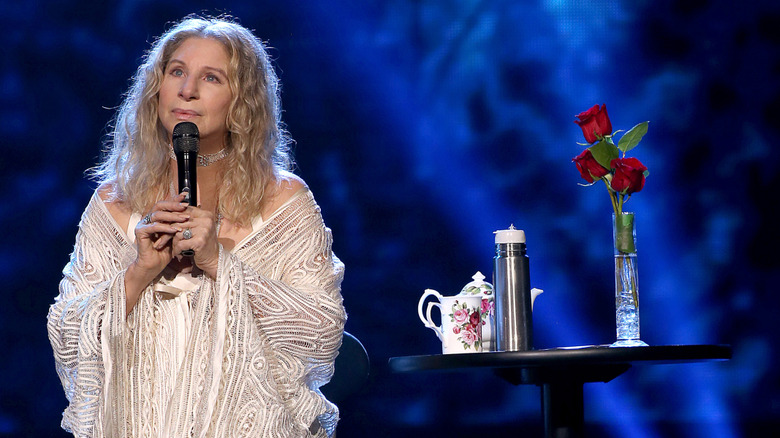 Barbra Streisand performing