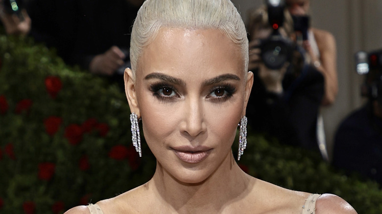 Kim Kardashian with bleached hair