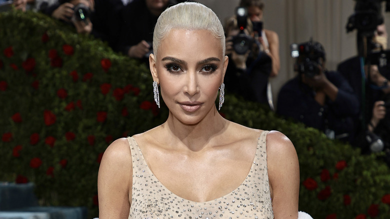 Kim Kardashian with bleached hair