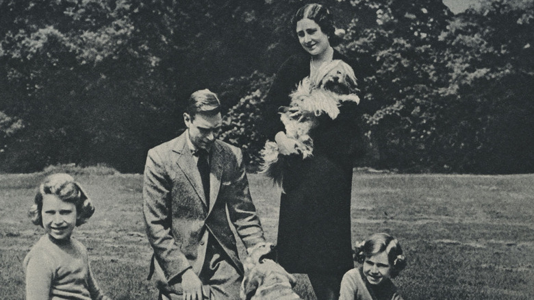 King George with his family