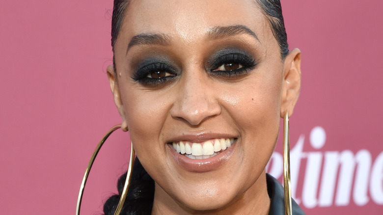 Tia Mowry smiling