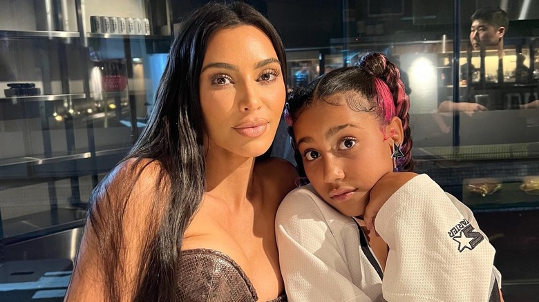 Kim Kardashian and daughter North West